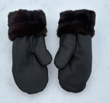 Embossed Top Mittens with Black Palms-med